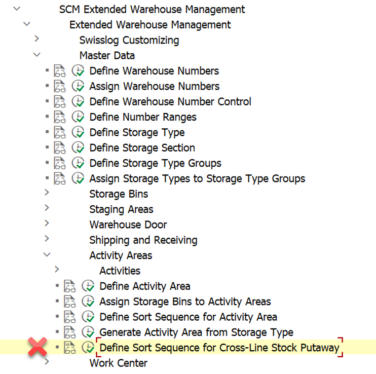 SAP EWM MFS putaway strategy 30